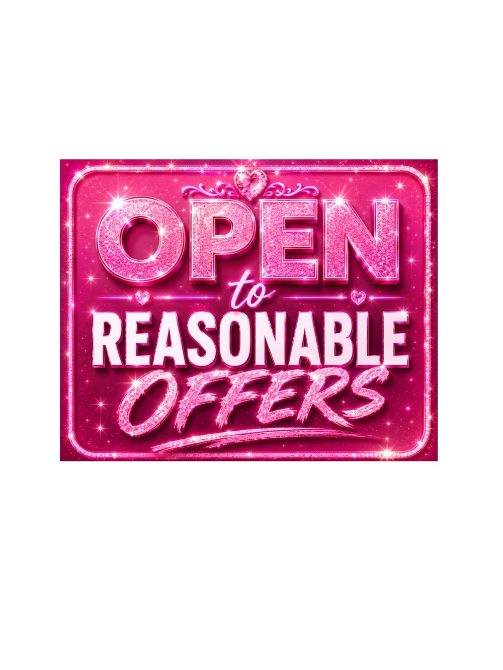 OPEN TO OFFERS